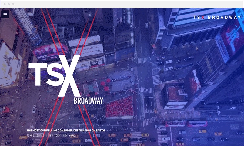TSX Broadway home page gif in ATTCK.com case study