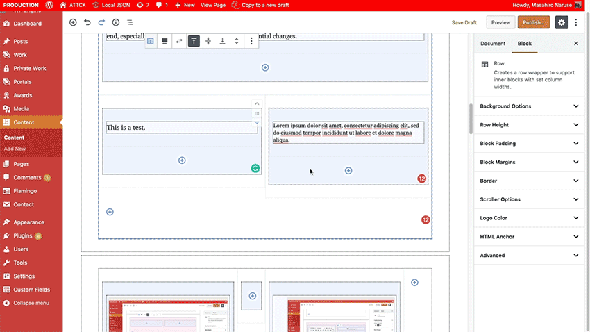 Change text style and size in ATTCKs WordPress layout tool, FLEX. An easy to use WP layout tool