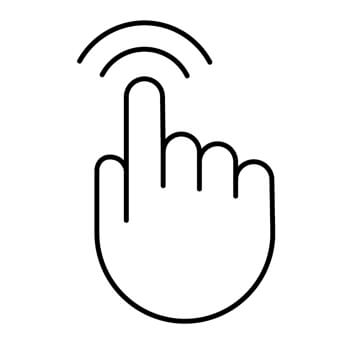 Icon for touch disability
