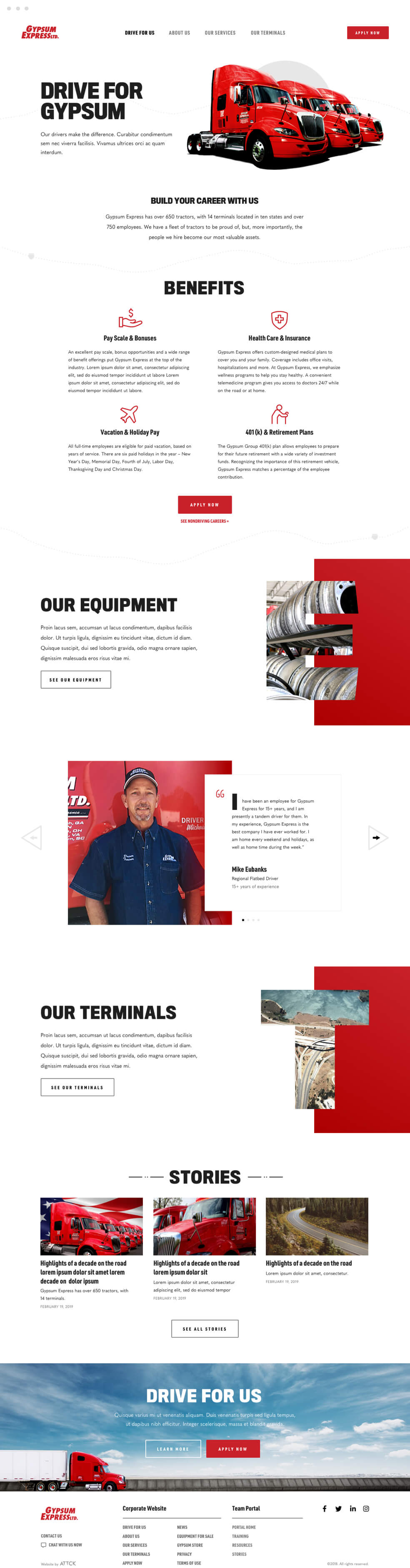 Drive for Gypsum page. ATTCK case study